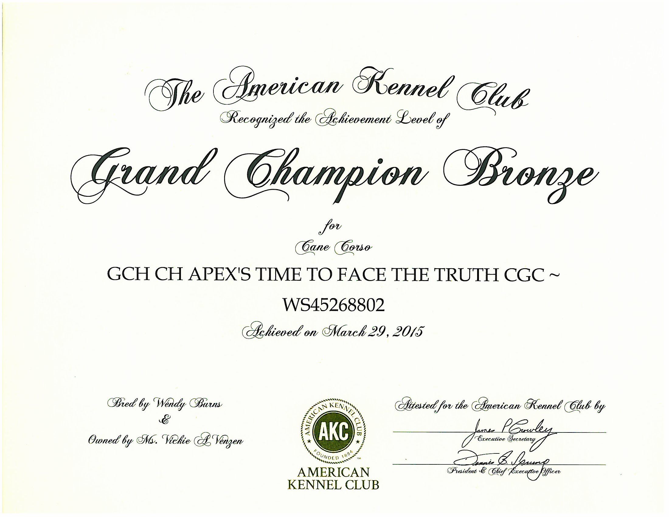 Apex Cane Corso Italiano